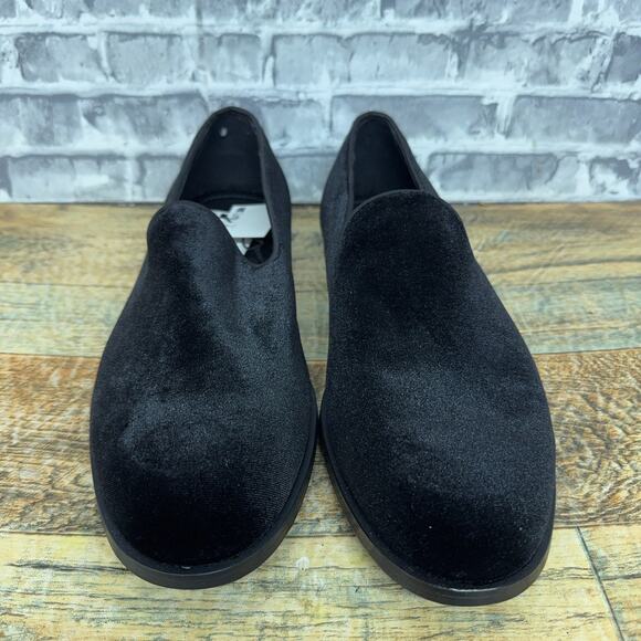 Zara Velvet Tassel Black Dress Loafers Shoes Mens Size US 8 / EU 41 New main image 8